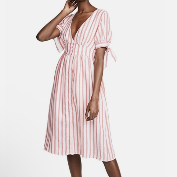 Nordstrom English Factory nwt midi short sleeve cottage French dress S